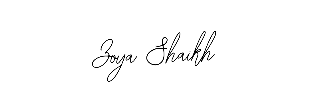 Make a beautiful signature design for name Zoya Shaikh. With this signature (Bearetta-2O07w) style, you can create a handwritten signature for free. Zoya Shaikh signature style 12 images and pictures png