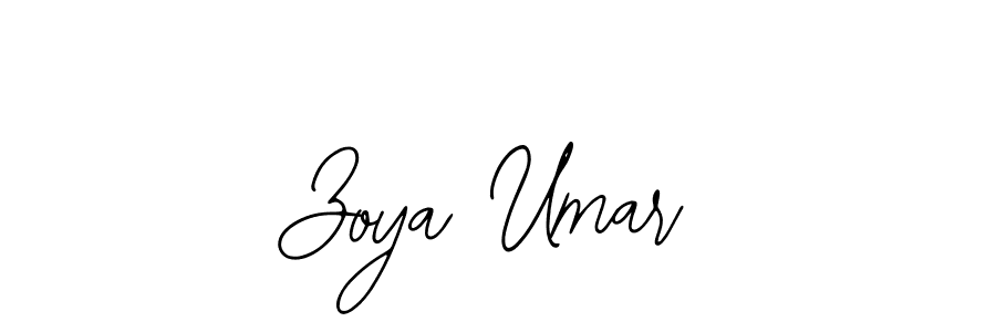 How to make Zoya Umar name signature. Use Bearetta-2O07w style for creating short signs online. This is the latest handwritten sign. Zoya Umar signature style 12 images and pictures png