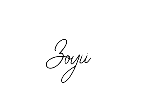 How to make Zoyii signature? Bearetta-2O07w is a professional autograph style. Create handwritten signature for Zoyii name. Zoyii signature style 12 images and pictures png