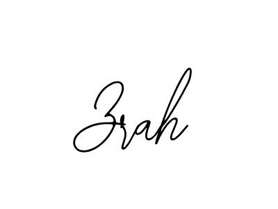 Make a beautiful signature design for name Zrah. With this signature (Bearetta-2O07w) style, you can create a handwritten signature for free. Zrah signature style 12 images and pictures png