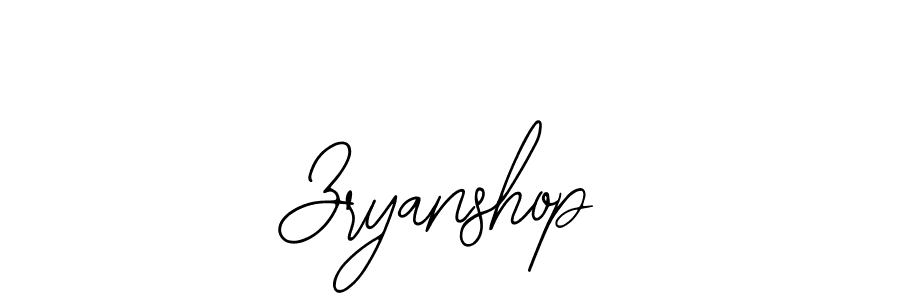 How to make Zryanshop signature? Bearetta-2O07w is a professional autograph style. Create handwritten signature for Zryanshop name. Zryanshop signature style 12 images and pictures png