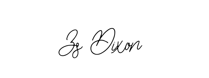 How to make Zs Dixon name signature. Use Bearetta-2O07w style for creating short signs online. This is the latest handwritten sign. Zs Dixon signature style 12 images and pictures png