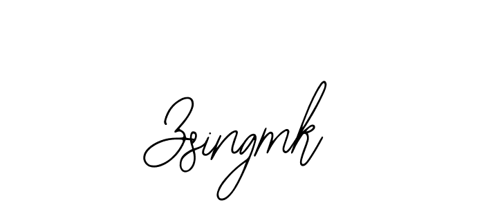 How to make Zsingmk name signature. Use Bearetta-2O07w style for creating short signs online. This is the latest handwritten sign. Zsingmk signature style 12 images and pictures png