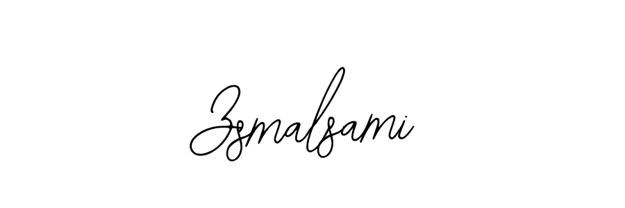 How to make Zsmalsami name signature. Use Bearetta-2O07w style for creating short signs online. This is the latest handwritten sign. Zsmalsami signature style 12 images and pictures png