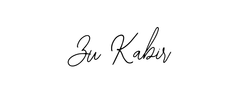 Also You can easily find your signature by using the search form. We will create Zu Kabir name handwritten signature images for you free of cost using Bearetta-2O07w sign style. Zu Kabir signature style 12 images and pictures png