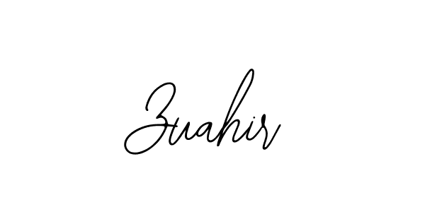 Design your own signature with our free online signature maker. With this signature software, you can create a handwritten (Bearetta-2O07w) signature for name Zuahir. Zuahir signature style 12 images and pictures png