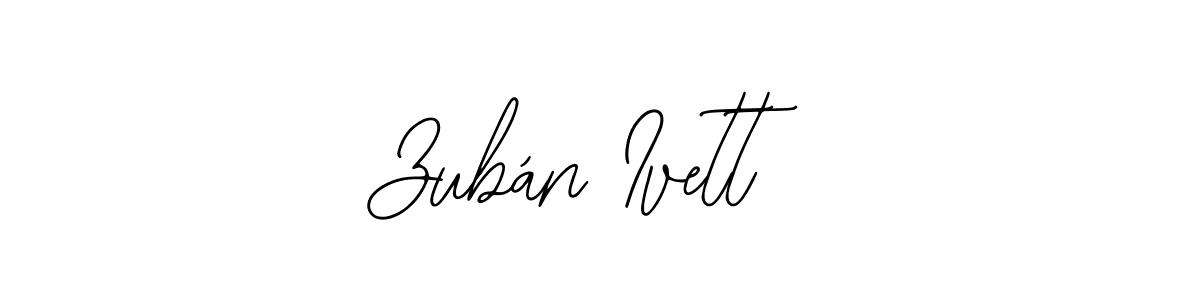 Design your own signature with our free online signature maker. With this signature software, you can create a handwritten (Bearetta-2O07w) signature for name Zubán Ivett. Zubán Ivett signature style 12 images and pictures png