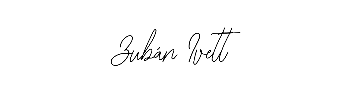 Similarly Bearetta-2O07w is the best handwritten signature design. Signature creator online .You can use it as an online autograph creator for name Zubán Ivett. Zubán Ivett signature style 12 images and pictures png