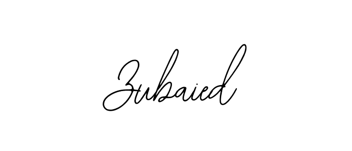 How to make Zubaied name signature. Use Bearetta-2O07w style for creating short signs online. This is the latest handwritten sign. Zubaied signature style 12 images and pictures png