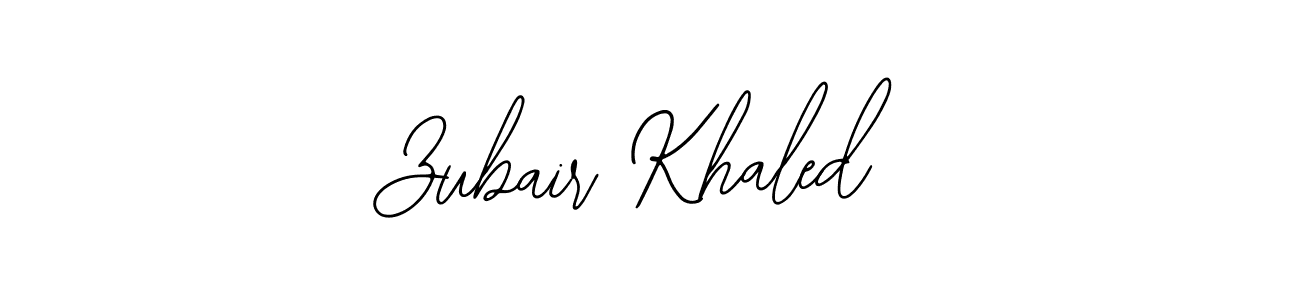 How to make Zubair Khaled name signature. Use Bearetta-2O07w style for creating short signs online. This is the latest handwritten sign. Zubair Khaled signature style 12 images and pictures png