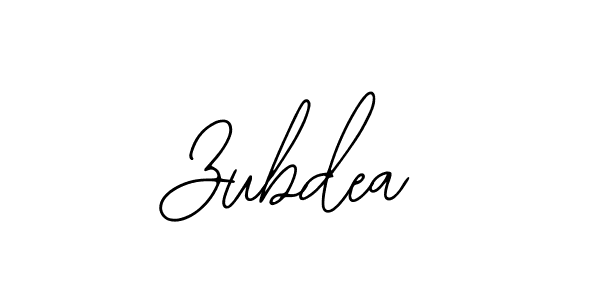 How to make Zubdea signature? Bearetta-2O07w is a professional autograph style. Create handwritten signature for Zubdea name. Zubdea signature style 12 images and pictures png