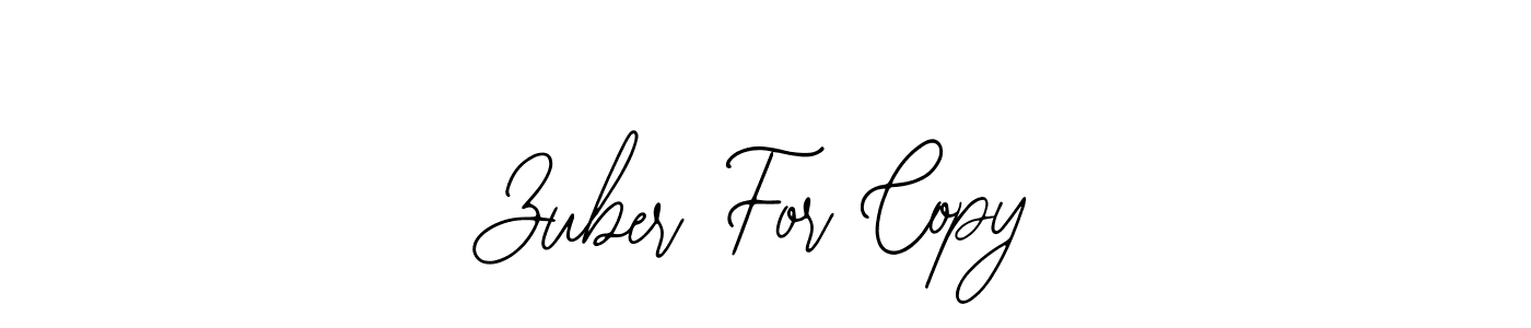 Design your own signature with our free online signature maker. With this signature software, you can create a handwritten (Bearetta-2O07w) signature for name Zuber For Copy. Zuber For Copy signature style 12 images and pictures png