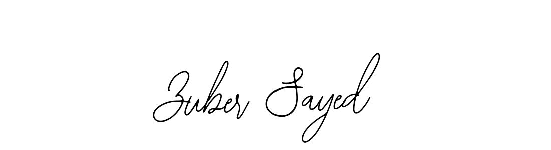 Similarly Bearetta-2O07w is the best handwritten signature design. Signature creator online .You can use it as an online autograph creator for name Zuber Sayed. Zuber Sayed signature style 12 images and pictures png
