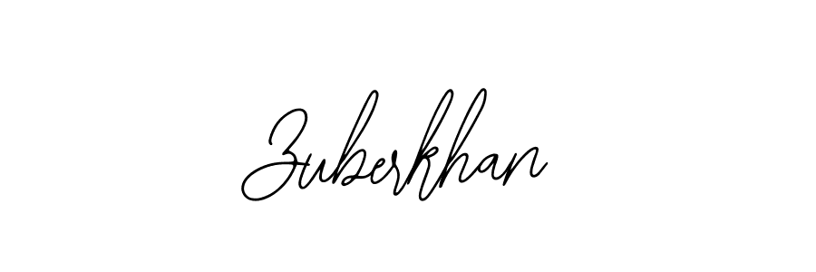 How to make Zuberkhan name signature. Use Bearetta-2O07w style for creating short signs online. This is the latest handwritten sign. Zuberkhan signature style 12 images and pictures png