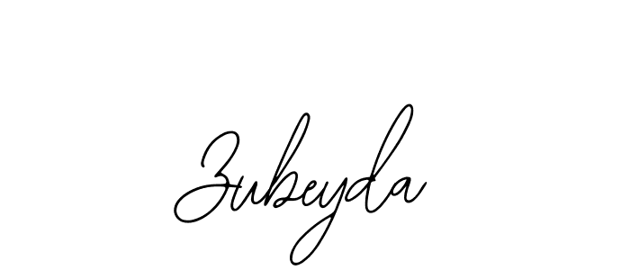 Use a signature maker to create a handwritten signature online. With this signature software, you can design (Bearetta-2O07w) your own signature for name Zubeyda. Zubeyda signature style 12 images and pictures png