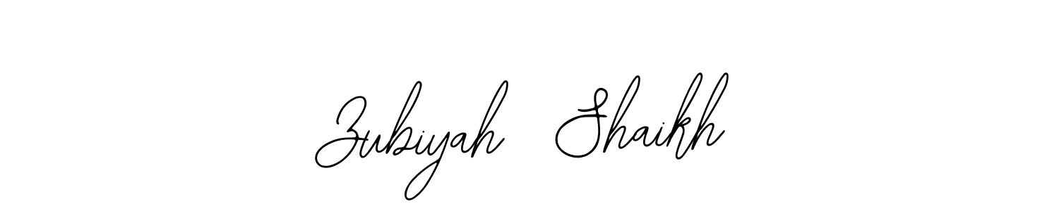 Also You can easily find your signature by using the search form. We will create Zubiyah  Shaikh name handwritten signature images for you free of cost using Bearetta-2O07w sign style. Zubiyah  Shaikh signature style 12 images and pictures png