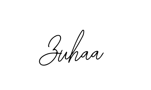 How to make Zuhaa name signature. Use Bearetta-2O07w style for creating short signs online. This is the latest handwritten sign. Zuhaa signature style 12 images and pictures png