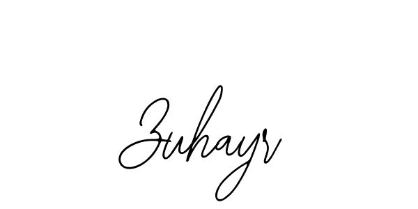 Use a signature maker to create a handwritten signature online. With this signature software, you can design (Bearetta-2O07w) your own signature for name Zuhayr. Zuhayr signature style 12 images and pictures png