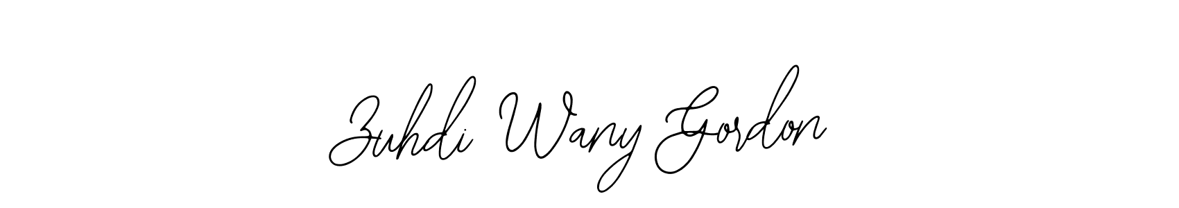 This is the best signature style for the Zuhdi Wany Gordon name. Also you like these signature font (Bearetta-2O07w). Mix name signature. Zuhdi Wany Gordon signature style 12 images and pictures png