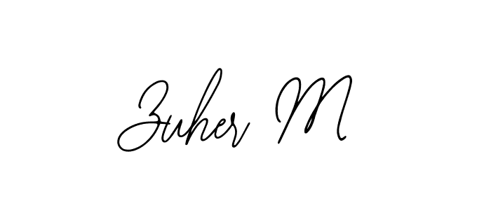 How to make Zuher M signature? Bearetta-2O07w is a professional autograph style. Create handwritten signature for Zuher M name. Zuher M signature style 12 images and pictures png