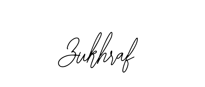 How to make Zukhraf name signature. Use Bearetta-2O07w style for creating short signs online. This is the latest handwritten sign. Zukhraf signature style 12 images and pictures png