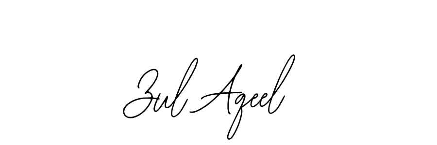 Make a beautiful signature design for name Zul Aqeel. With this signature (Bearetta-2O07w) style, you can create a handwritten signature for free. Zul Aqeel signature style 12 images and pictures png