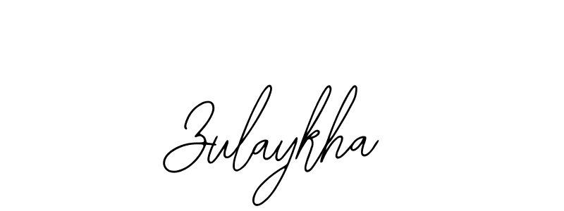 Design your own signature with our free online signature maker. With this signature software, you can create a handwritten (Bearetta-2O07w) signature for name Zulaykha. Zulaykha signature style 12 images and pictures png