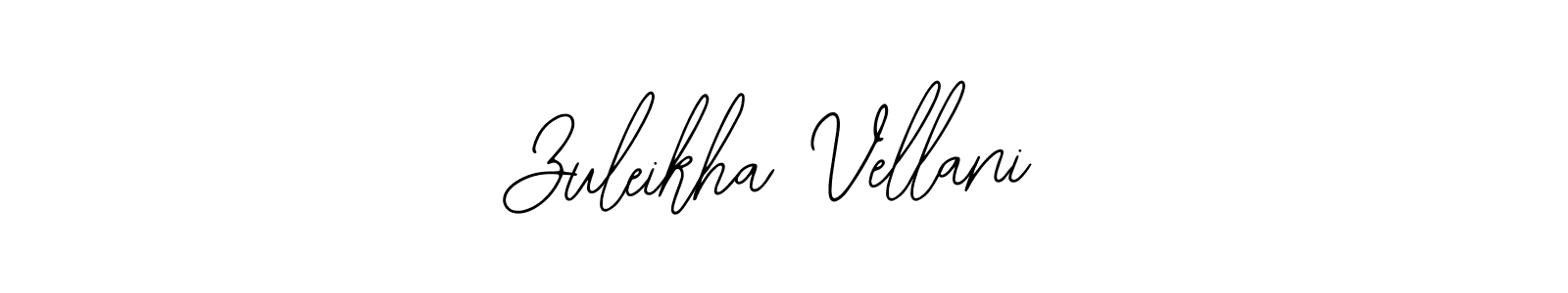 Zuleikha Vellani stylish signature style. Best Handwritten Sign (Bearetta-2O07w) for my name. Handwritten Signature Collection Ideas for my name Zuleikha Vellani. Zuleikha Vellani signature style 12 images and pictures png