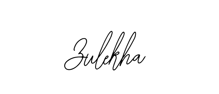 Use a signature maker to create a handwritten signature online. With this signature software, you can design (Bearetta-2O07w) your own signature for name Zulekha. Zulekha signature style 12 images and pictures png