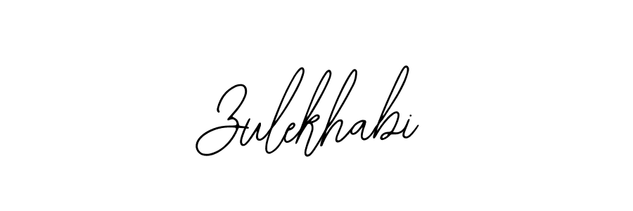 if you are searching for the best signature style for your name Zulekhabi. so please give up your signature search. here we have designed multiple signature styles  using Bearetta-2O07w. Zulekhabi signature style 12 images and pictures png