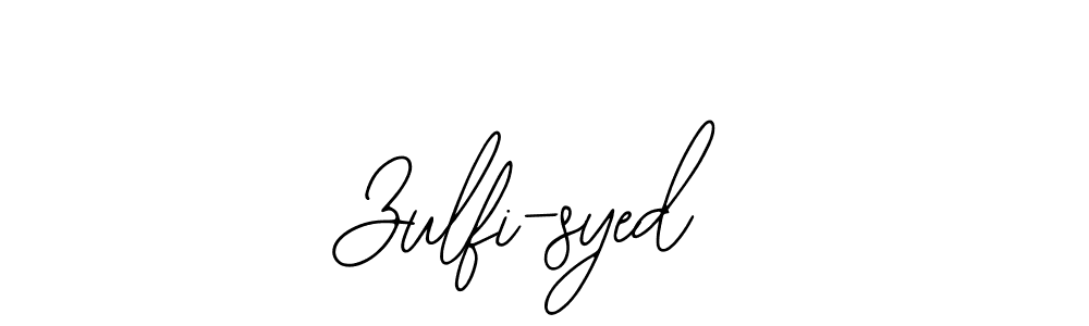 How to make Zulfi-syed signature? Bearetta-2O07w is a professional autograph style. Create handwritten signature for Zulfi-syed name. Zulfi-syed signature style 12 images and pictures png