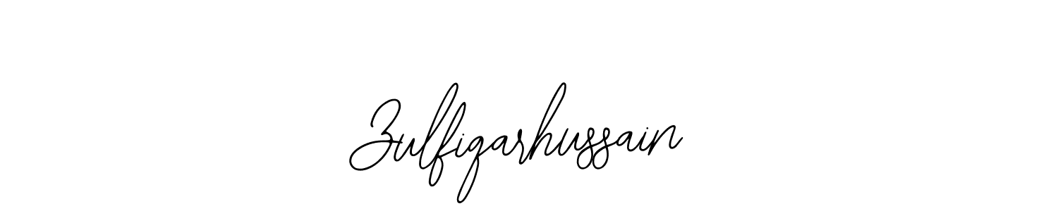 How to make Zulfiqarhussain name signature. Use Bearetta-2O07w style for creating short signs online. This is the latest handwritten sign. Zulfiqarhussain signature style 12 images and pictures png