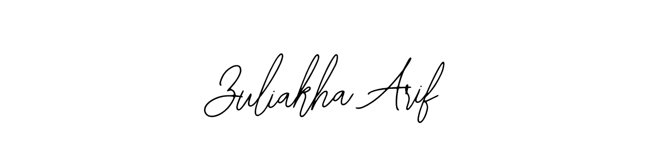 if you are searching for the best signature style for your name Zuliakha Arif. so please give up your signature search. here we have designed multiple signature styles  using Bearetta-2O07w. Zuliakha Arif signature style 12 images and pictures png