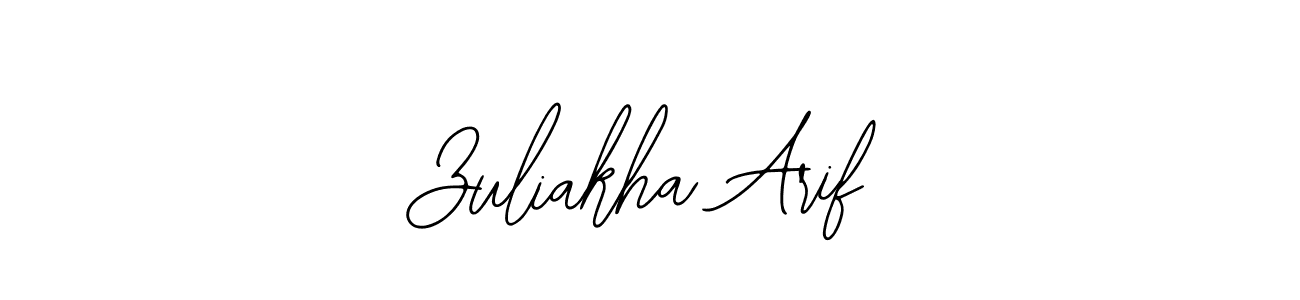 This is the best signature style for the Zuliakha Arif name. Also you like these signature font (Bearetta-2O07w). Mix name signature. Zuliakha Arif signature style 12 images and pictures png