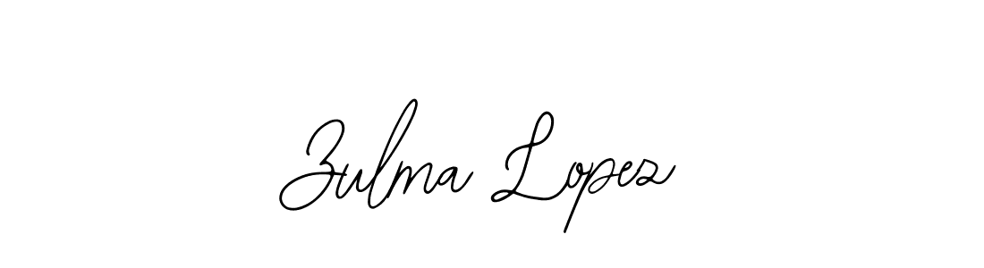 Bearetta-2O07w is a professional signature style that is perfect for those who want to add a touch of class to their signature. It is also a great choice for those who want to make their signature more unique. Get Zulma Lopez name to fancy signature for free. Zulma Lopez signature style 12 images and pictures png