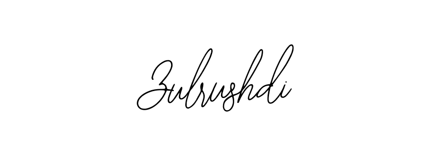 The best way (Bearetta-2O07w) to make a short signature is to pick only two or three words in your name. The name Zulrushdi include a total of six letters. For converting this name. Zulrushdi signature style 12 images and pictures png