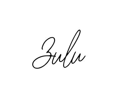 How to make Zulu signature? Bearetta-2O07w is a professional autograph style. Create handwritten signature for Zulu name. Zulu signature style 12 images and pictures png