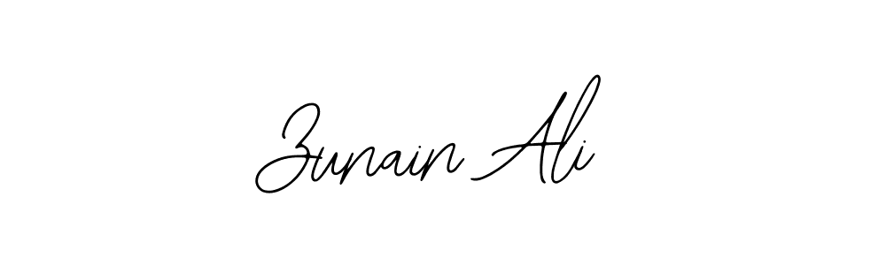 Make a beautiful signature design for name Zunain Ali. With this signature (Bearetta-2O07w) style, you can create a handwritten signature for free. Zunain Ali signature style 12 images and pictures png