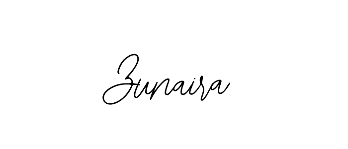 Use a signature maker to create a handwritten signature online. With this signature software, you can design (Bearetta-2O07w) your own signature for name Zunaira. Zunaira signature style 12 images and pictures png