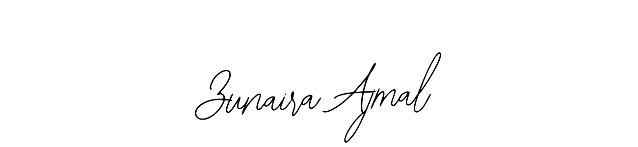Zunaira Ajmal stylish signature style. Best Handwritten Sign (Bearetta-2O07w) for my name. Handwritten Signature Collection Ideas for my name Zunaira Ajmal. Zunaira Ajmal signature style 12 images and pictures png