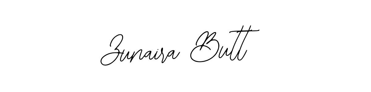 How to make Zunaira Butt name signature. Use Bearetta-2O07w style for creating short signs online. This is the latest handwritten sign. Zunaira Butt signature style 12 images and pictures png