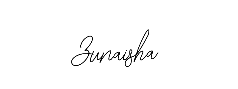 if you are searching for the best signature style for your name Zunaisha. so please give up your signature search. here we have designed multiple signature styles  using Bearetta-2O07w. Zunaisha signature style 12 images and pictures png