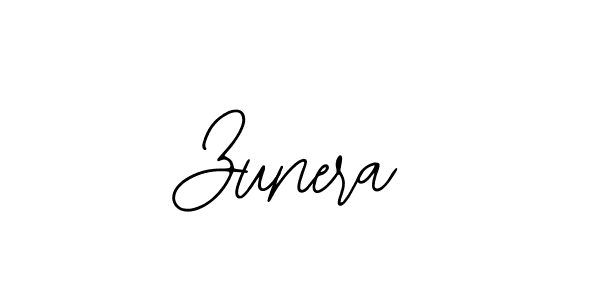 How to make Zunera name signature. Use Bearetta-2O07w style for creating short signs online. This is the latest handwritten sign. Zunera signature style 12 images and pictures png