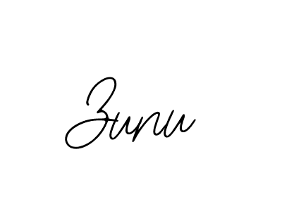 Zunu stylish signature style. Best Handwritten Sign (Bearetta-2O07w) for my name. Handwritten Signature Collection Ideas for my name Zunu. Zunu signature style 12 images and pictures png