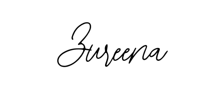 A timeless handwritten aesthetic for Zureena. The Bearetta-2O07w font gives your signature a handcrafted feel with natural curves. Zureena signature style 12 images and pictures png