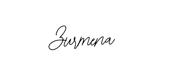 How to make Zurmena name signature. Use Bearetta-2O07w style for creating short signs online. This is the latest handwritten sign. Zurmena signature style 12 images and pictures png