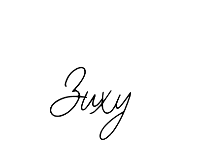 You should practise on your own different ways (Bearetta-2O07w) to write your name (Zuxy) in signature. don't let someone else do it for you. Zuxy signature style 12 images and pictures png