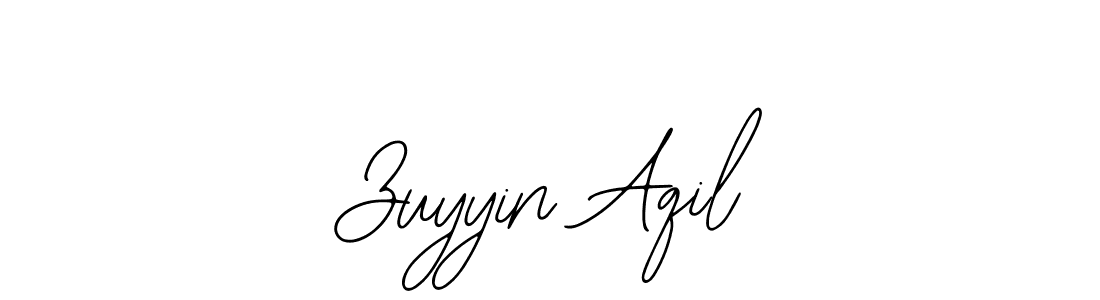 Design your own signature with our free online signature maker. With this signature software, you can create a handwritten (Bearetta-2O07w) signature for name Zuyyin Aqil. Zuyyin Aqil signature style 12 images and pictures png