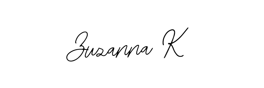 The best way (Bearetta-2O07w) to make a short signature is to pick only two or three words in your name. The name Zuzanna K include a total of six letters. For converting this name. Zuzanna K signature style 12 images and pictures png