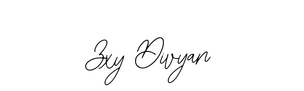 How to make Zxy Divyan signature? Bearetta-2O07w is a professional autograph style. Create handwritten signature for Zxy Divyan name. Zxy Divyan signature style 12 images and pictures png